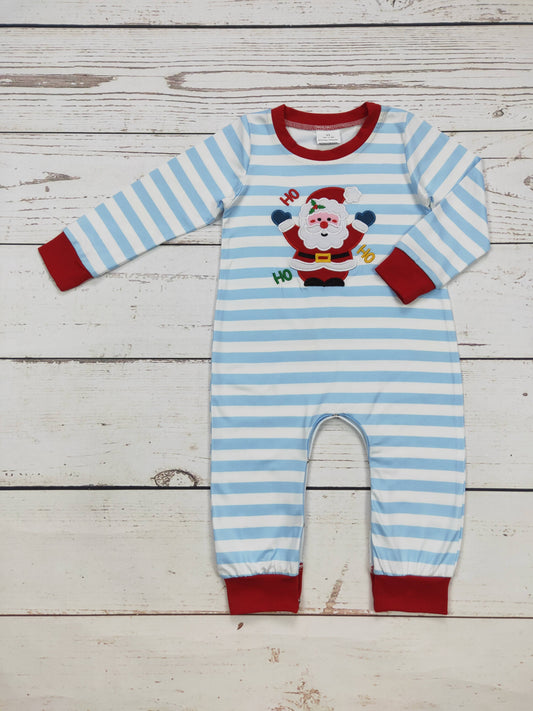 Boy Santa Appliqué Christmas Romper